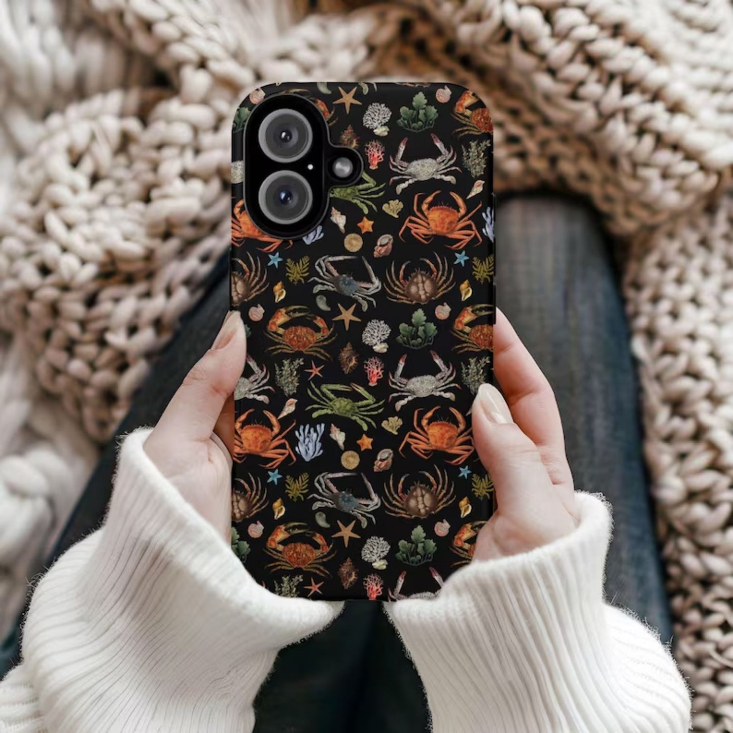 Vintage Crabs Ocean Life Phone Case