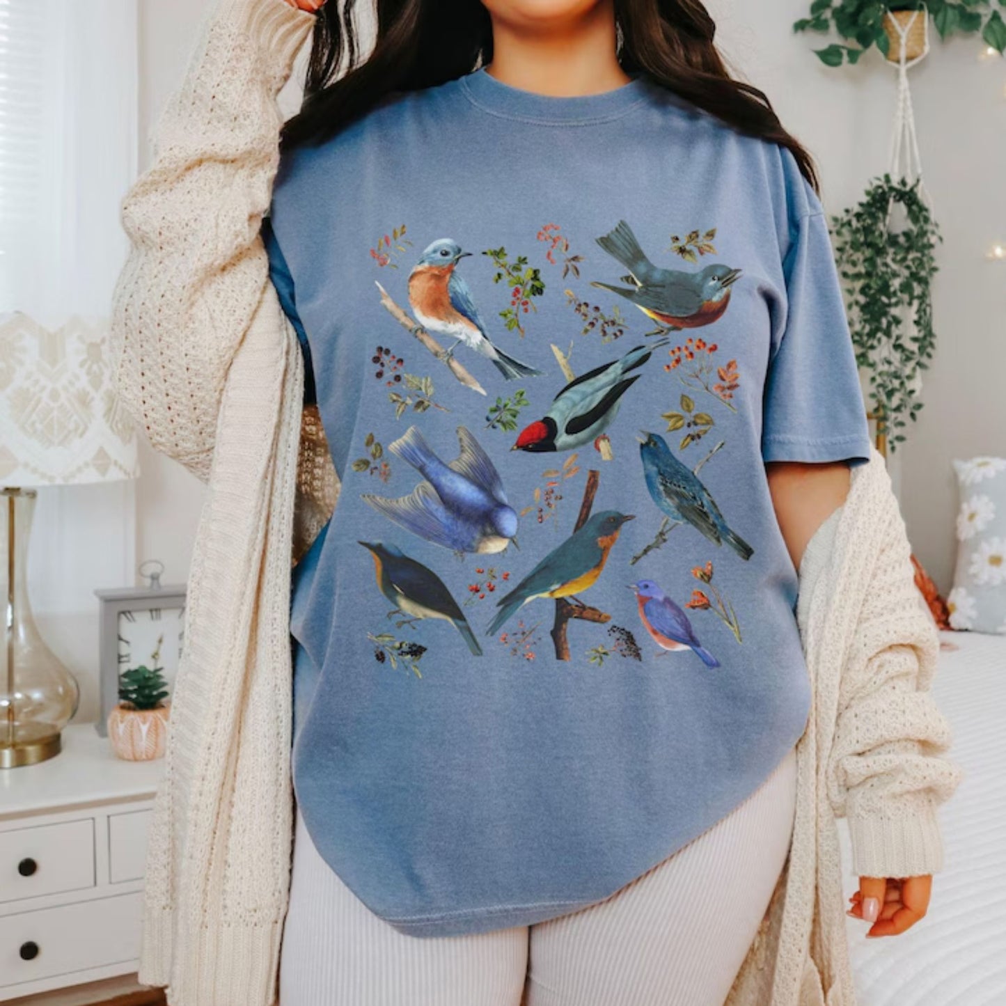 Bluebirds and Botanicals TShirt