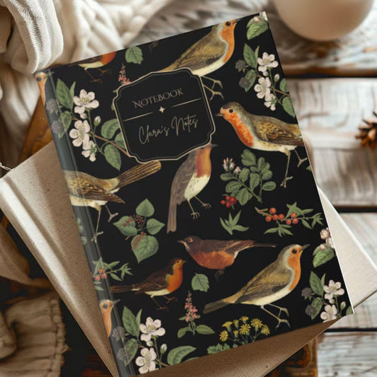 Robin Birds Personalized Hardcover Journal