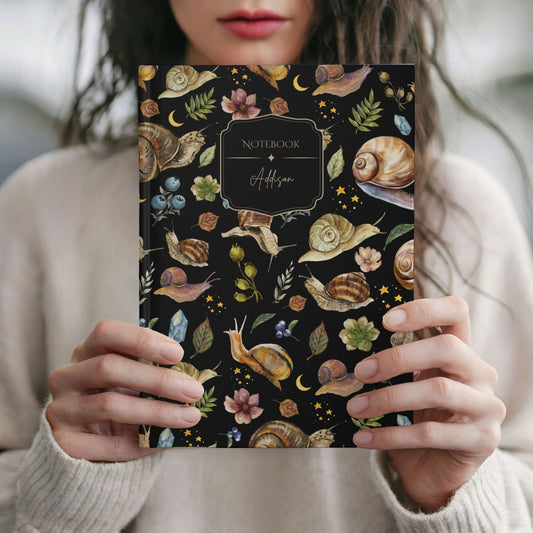 Celestial Snails Hardcover Personalized Journal