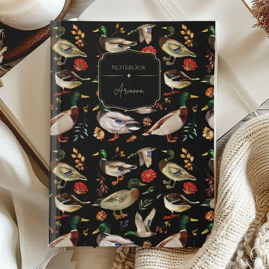 Mallard Duck Personalized Hardcover Lined Journal