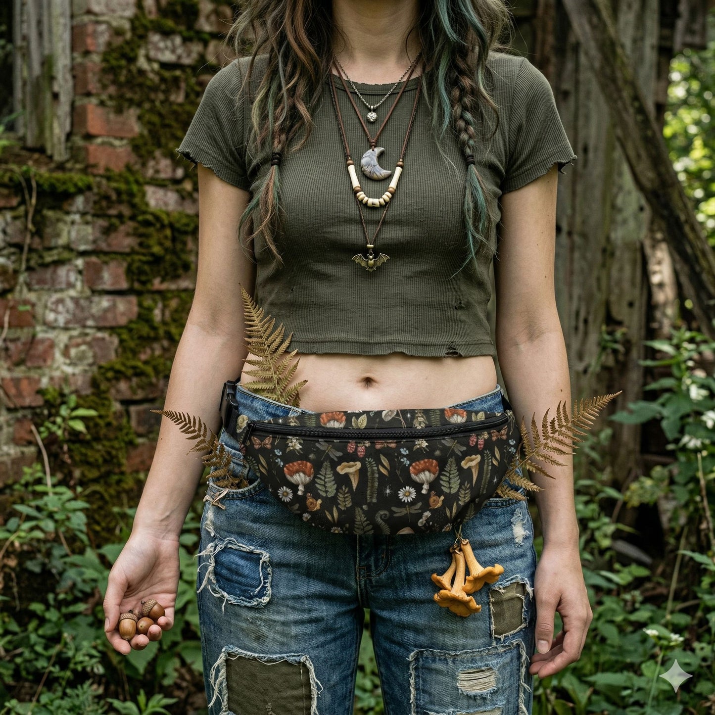 Woodland Mushroom Fanny Pack