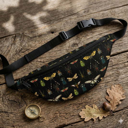 Vintage Insect Specimen Belt Bag