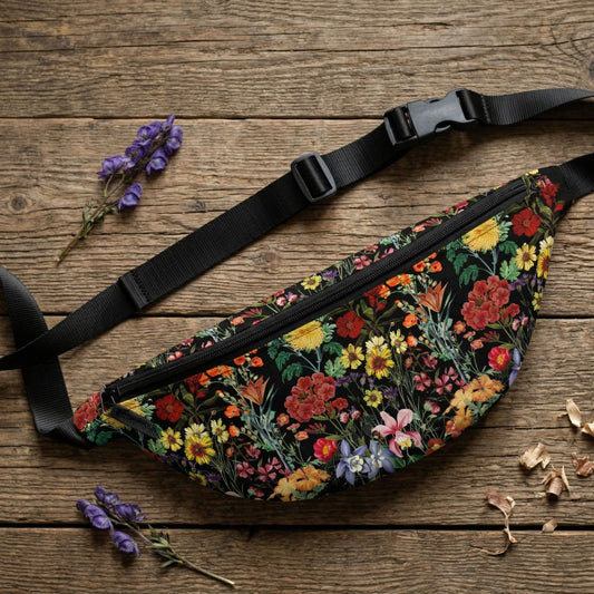 Bright Colorful Wildflowers Belt Bag