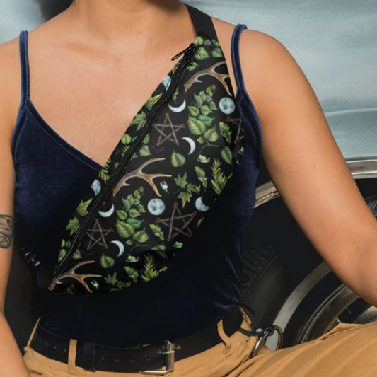 Witchy Botanical Belt Bag
