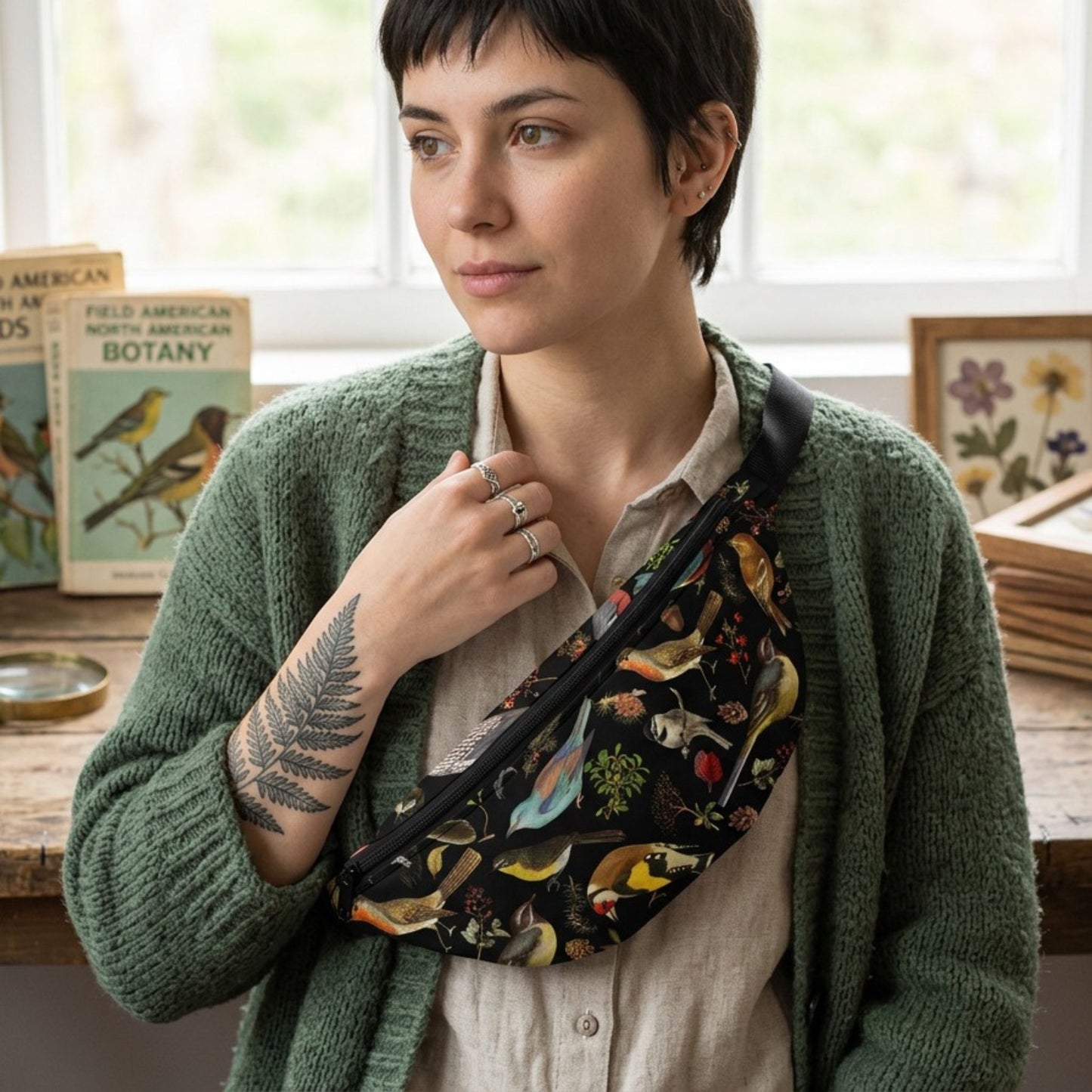 Forest Birds Belt Bag