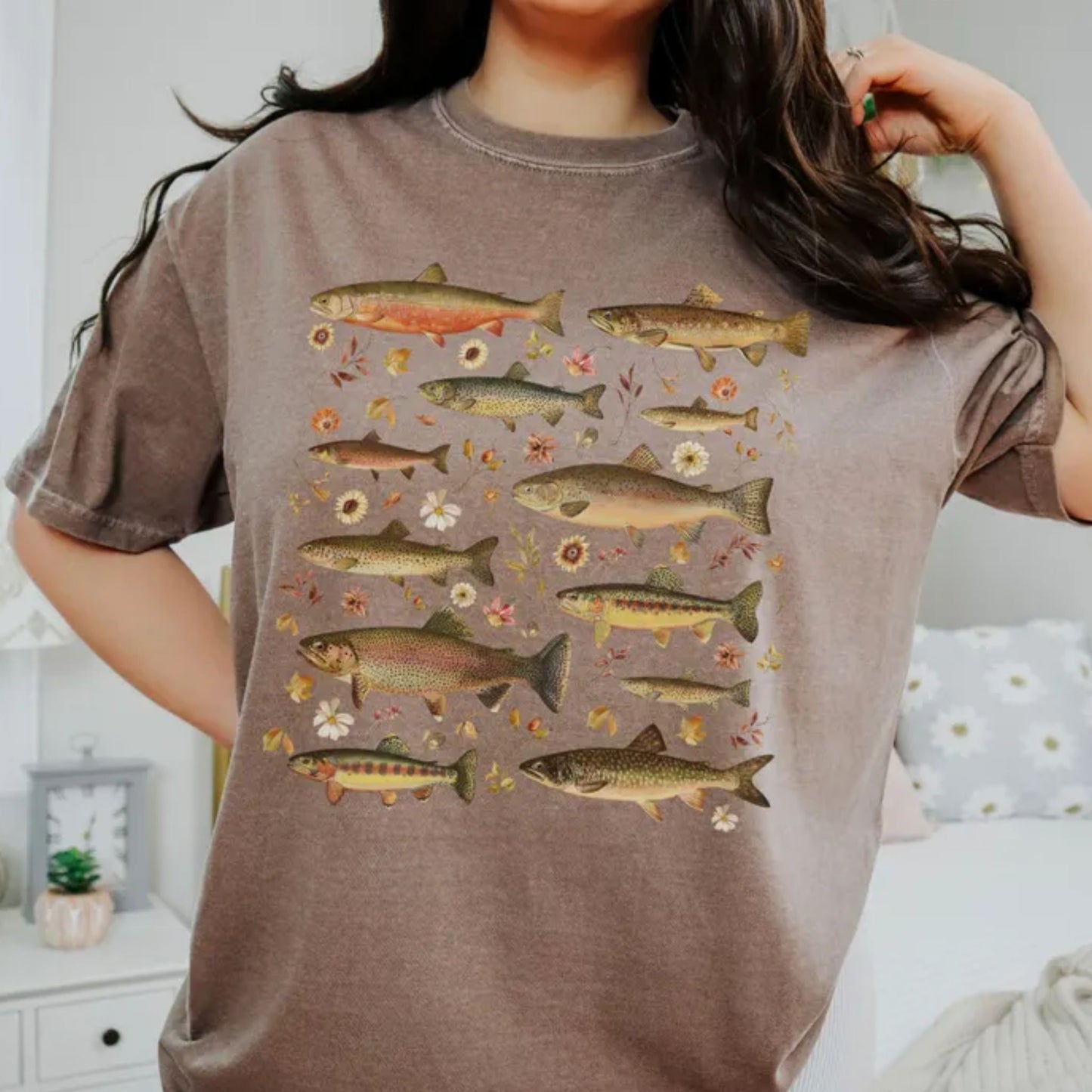 Vintage Trout Botanical T-Shirt