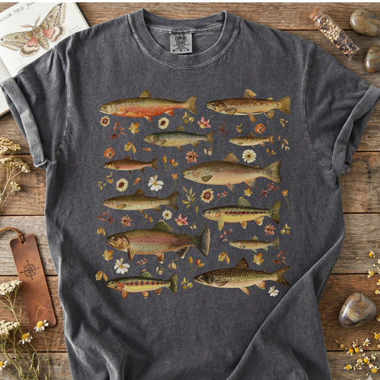 Vintage Trout Botanical T-Shirt