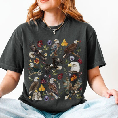 Floral Bald Eagle T-Shirt
