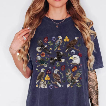 Floral Bald Eagle T-Shirt