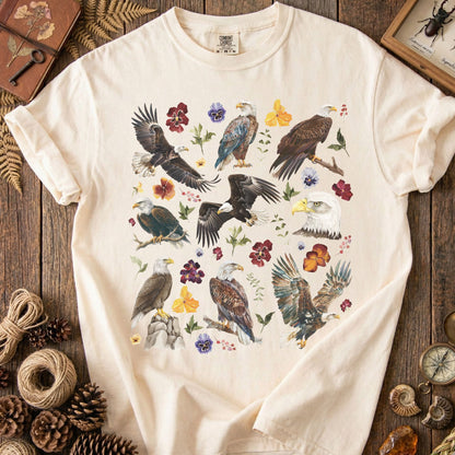Floral Bald Eagle T-Shirt