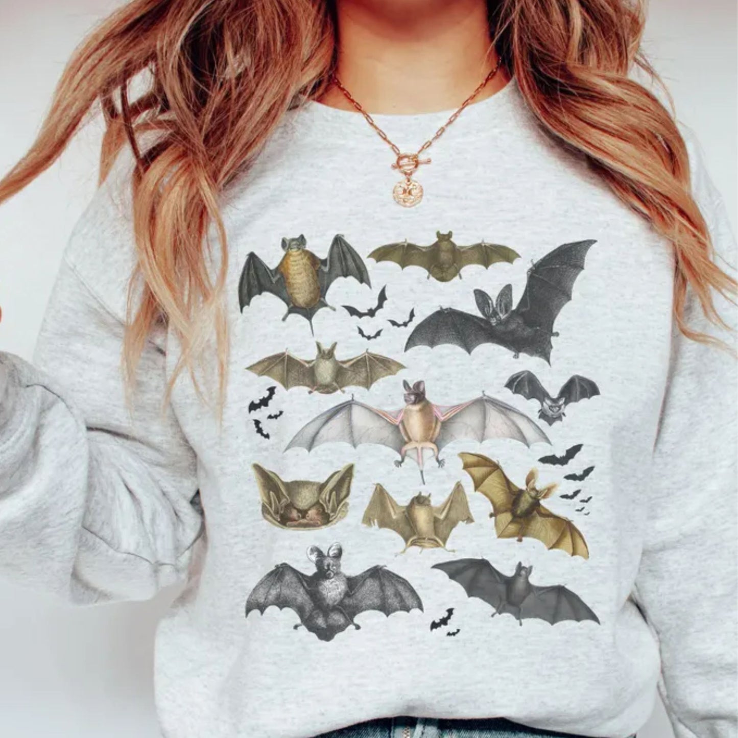Vintage Bats Collage Sweatshirt