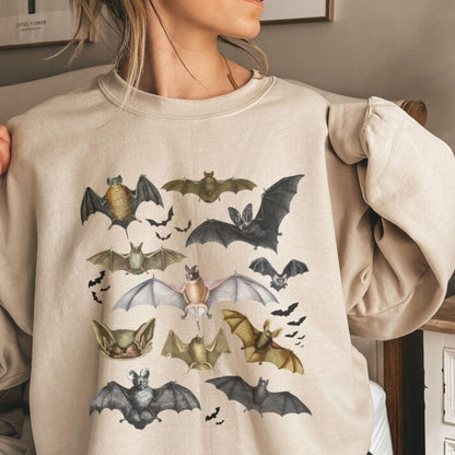 Vintage Bats Collage Sweatshirt