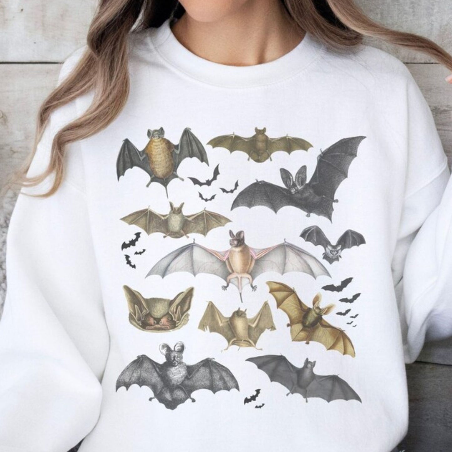 Vintage Bats Collage Sweatshirt