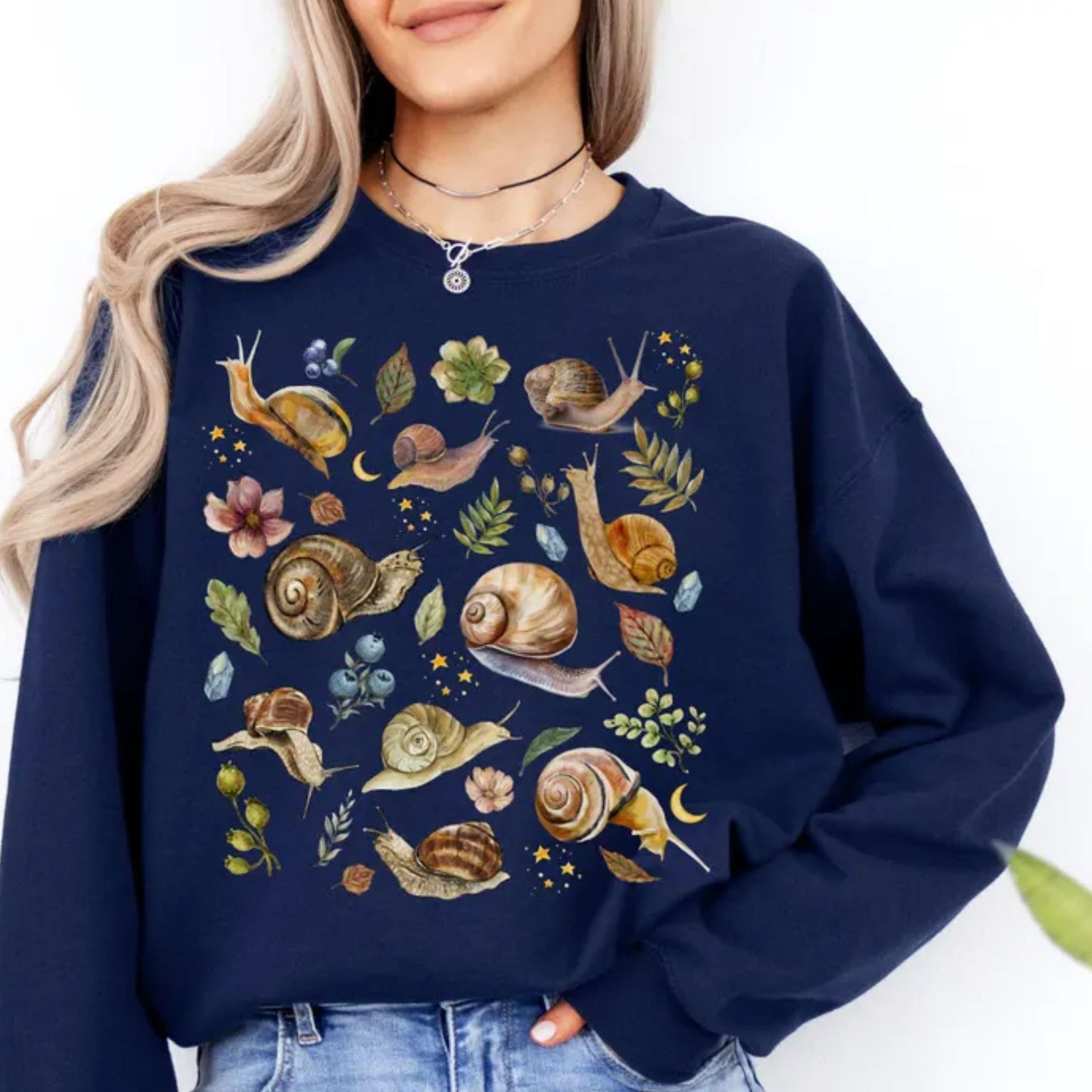 Botanical Snail Sweatshirt