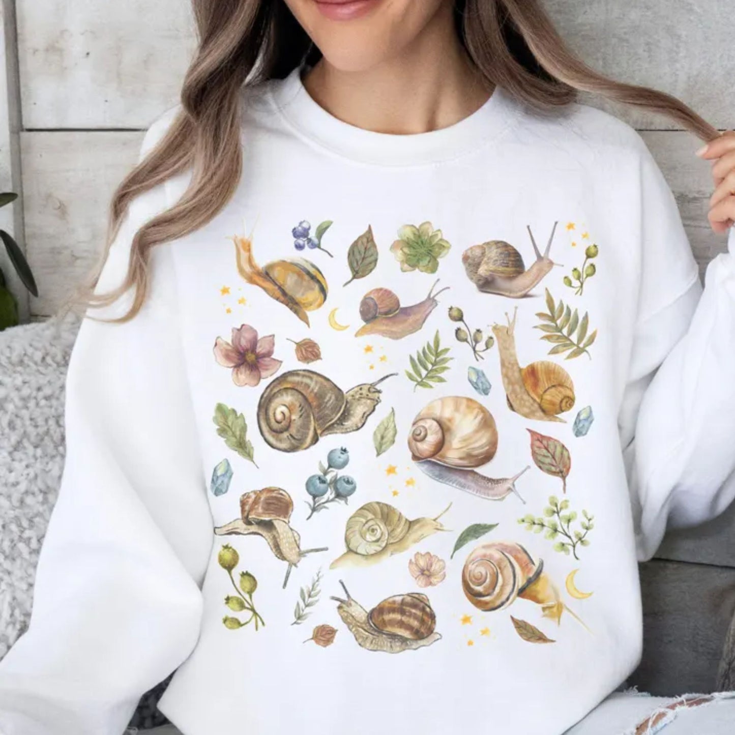 Botanical Snail Sweatshirt