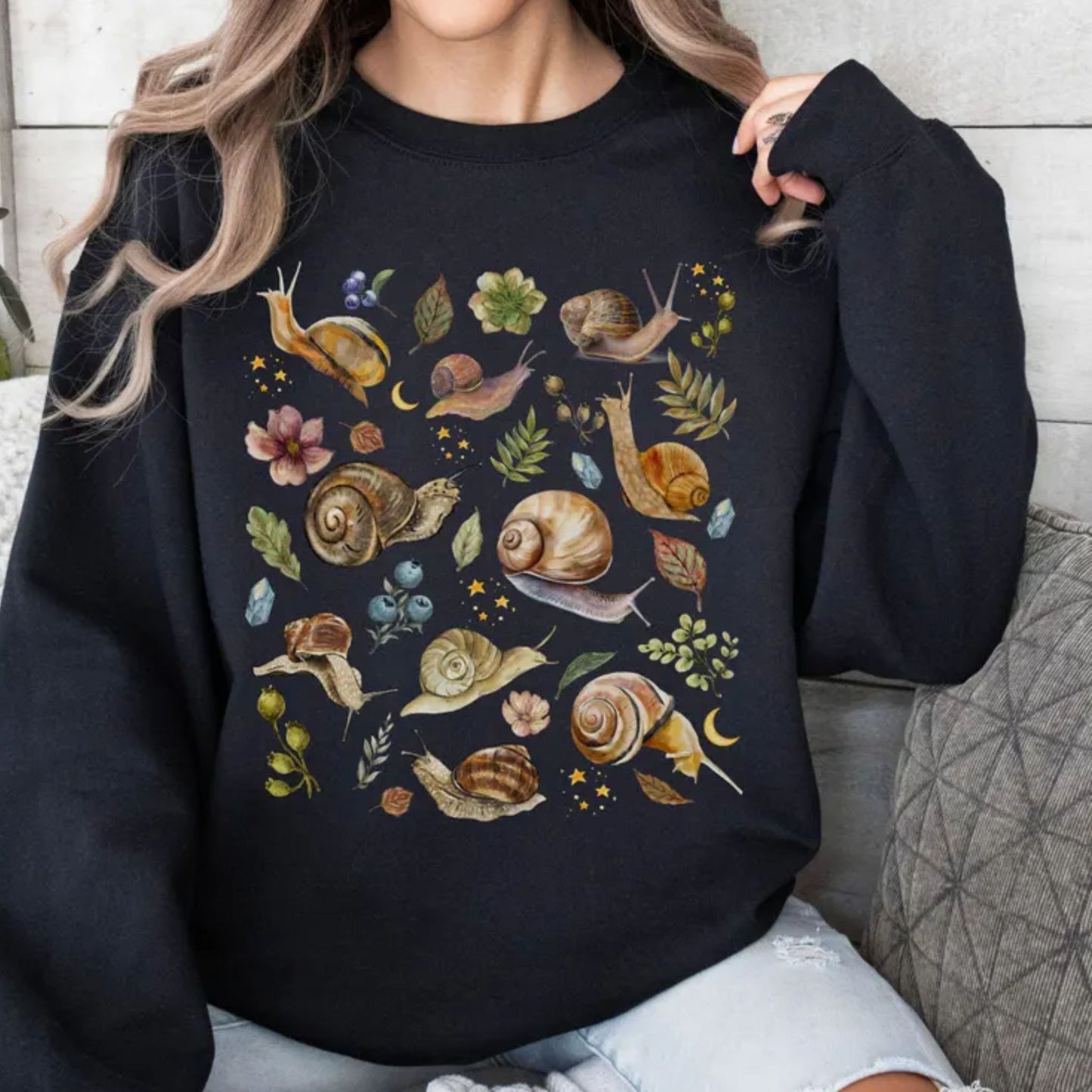Botanical Snail Sweatshirt