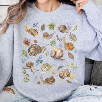 Botanical Snail Sweatshirt