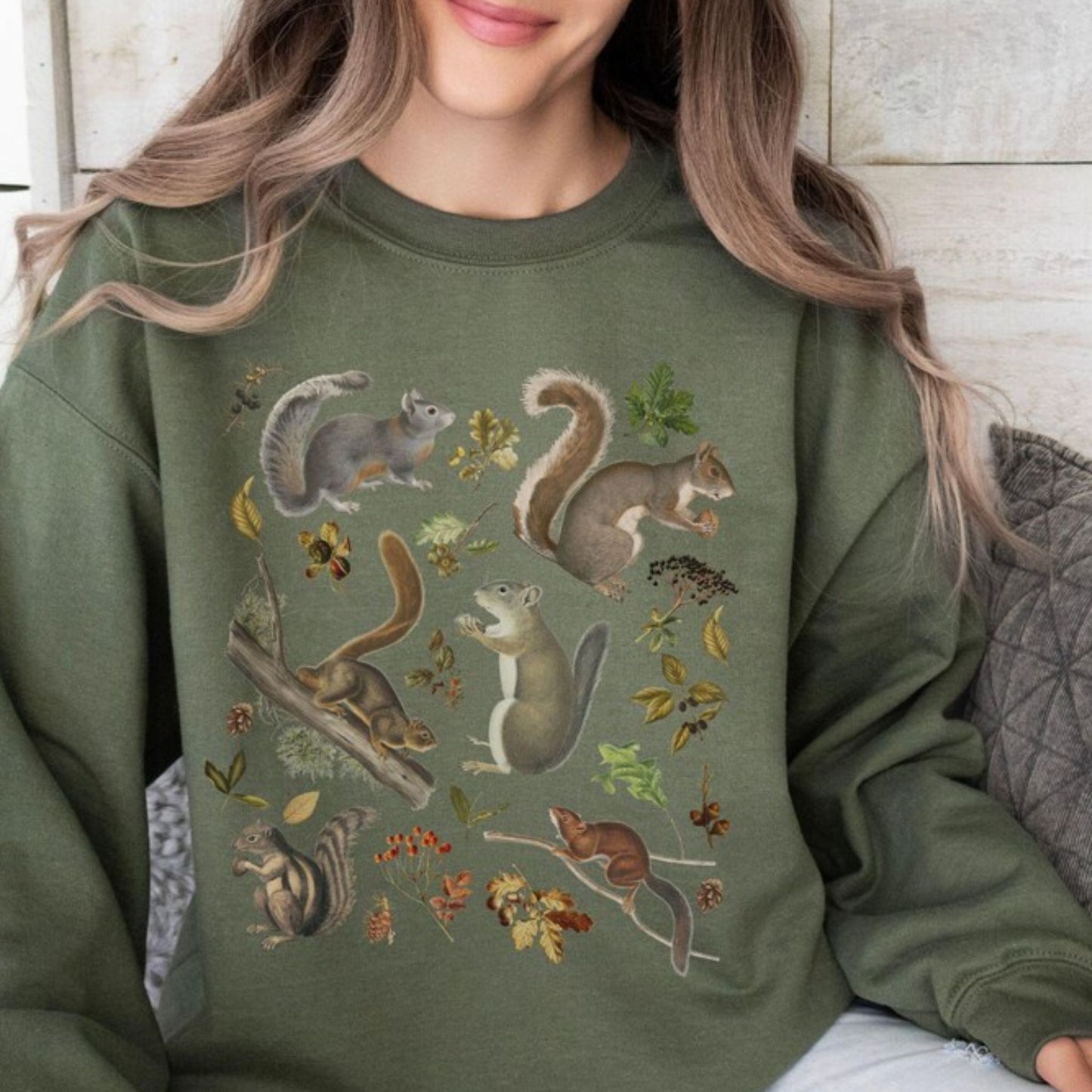 Squirrel Woodland Animal Sweatshirt