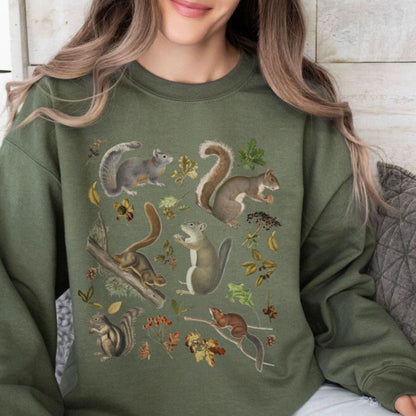 Squirrel Woodland Animal Sweatshirt