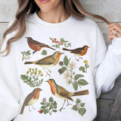 Vintage Red Robin Bird Sweatshirt