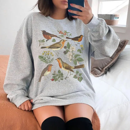 Vintage Red Robin Bird Sweatshirt