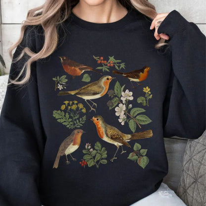 Vintage Red Robin Bird Sweatshirt