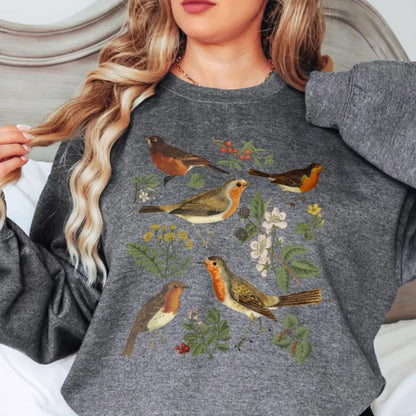 Vintage Red Robin Bird Sweatshirt