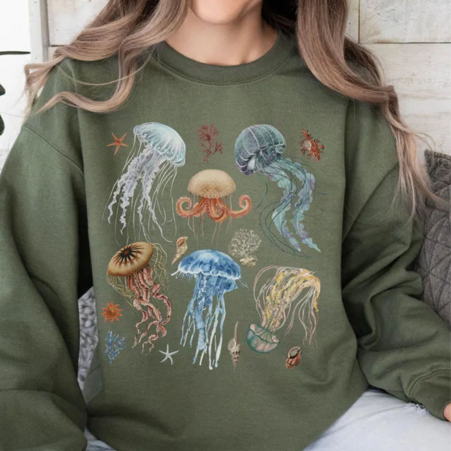 Jellyfish Ocean Life Sweatshirt