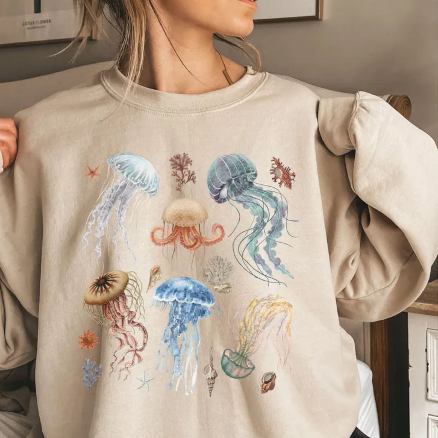 Jellyfish Ocean Life Sweatshirt