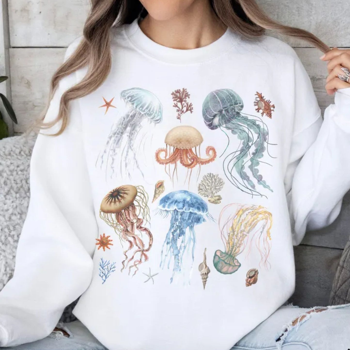 Jellyfish Ocean Life Sweatshirt