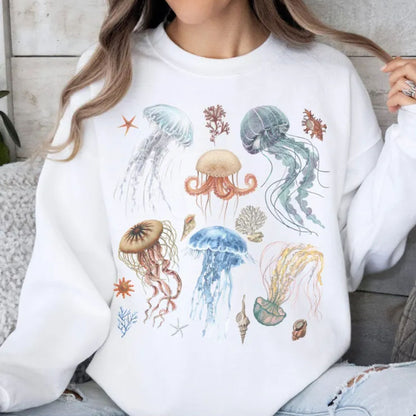 Jellyfish Ocean Life Sweatshirt