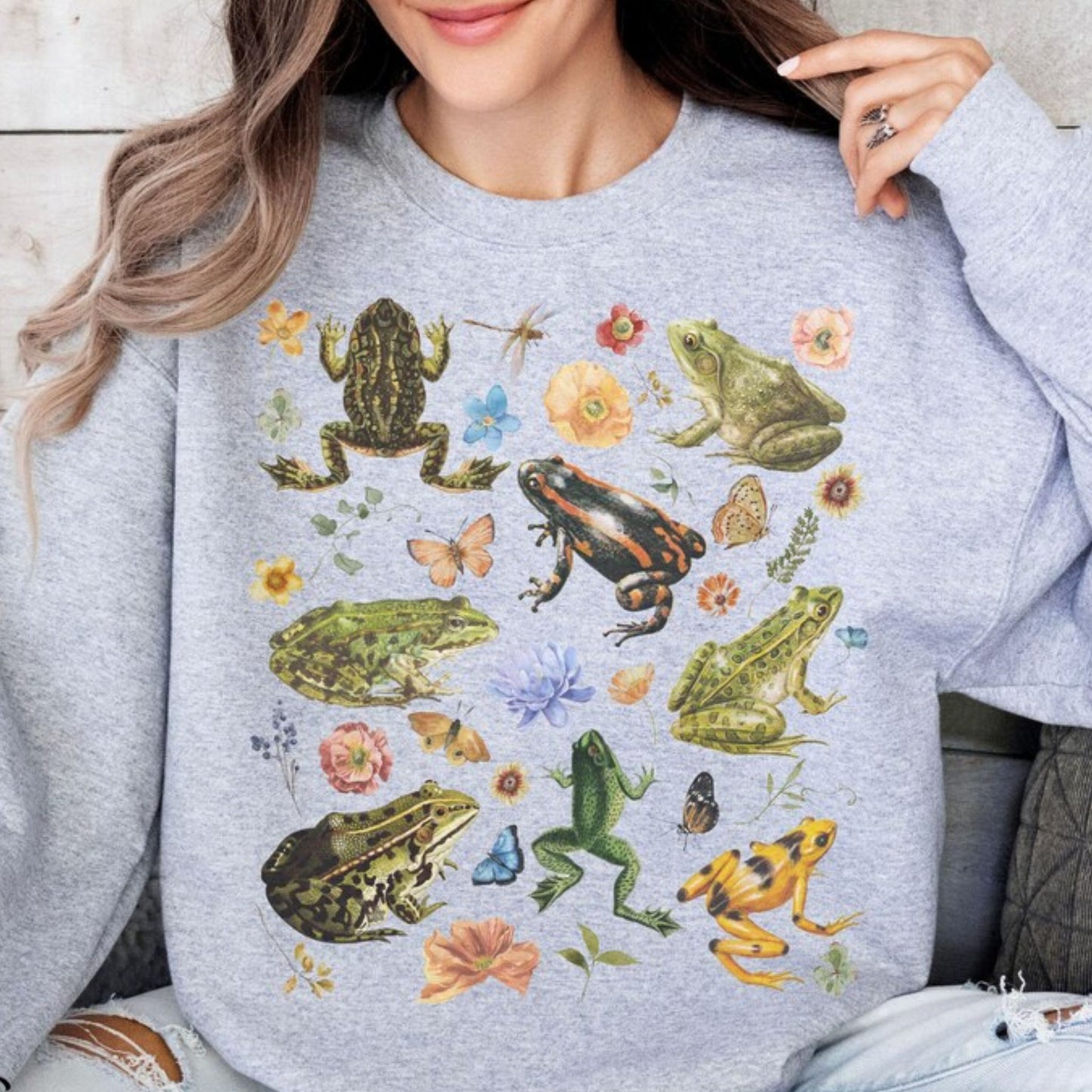 Frog Botanical Sweatshirt