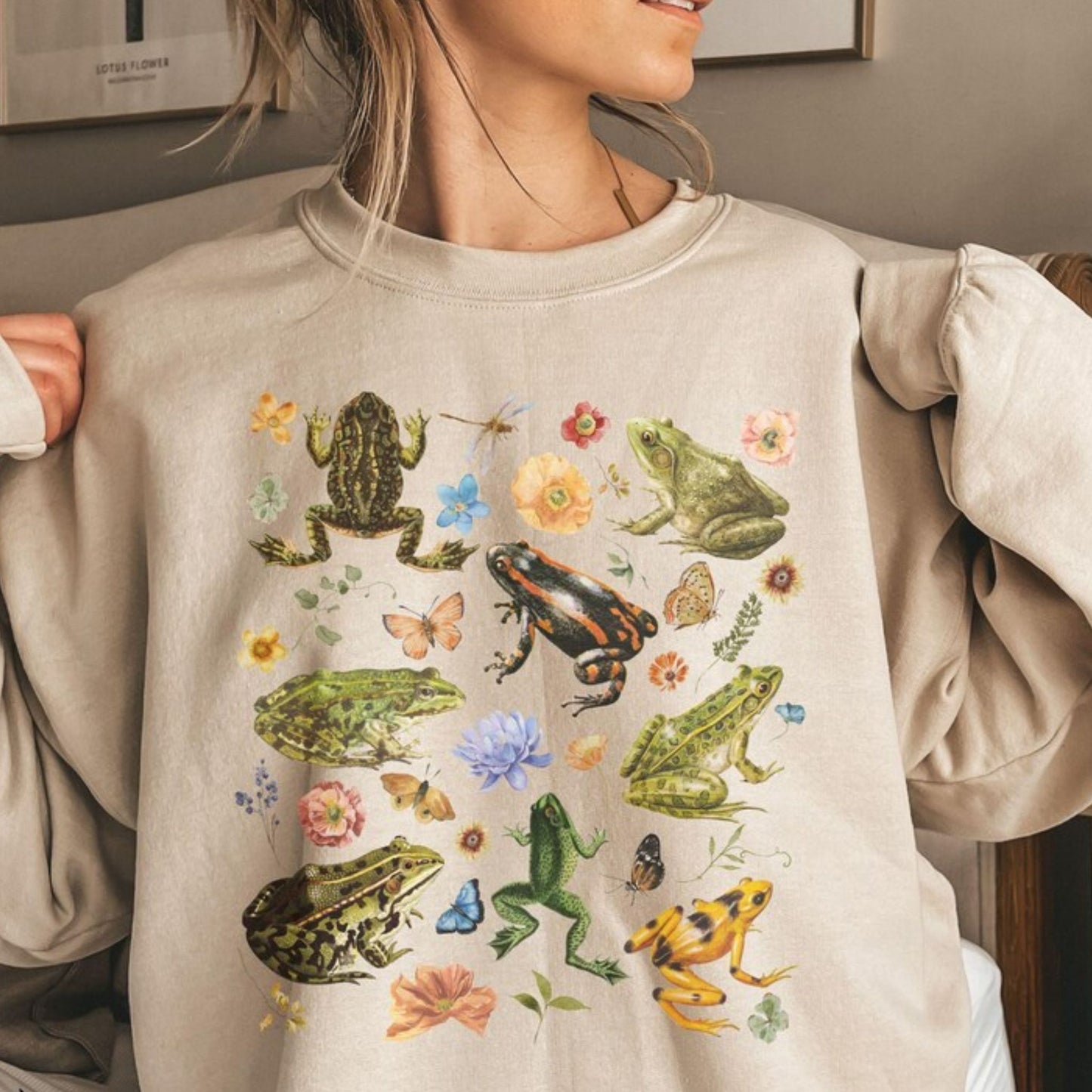 Frog Botanical Sweatshirt