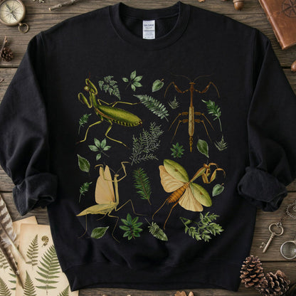 Botanical Praying Mantis Sweatshirt