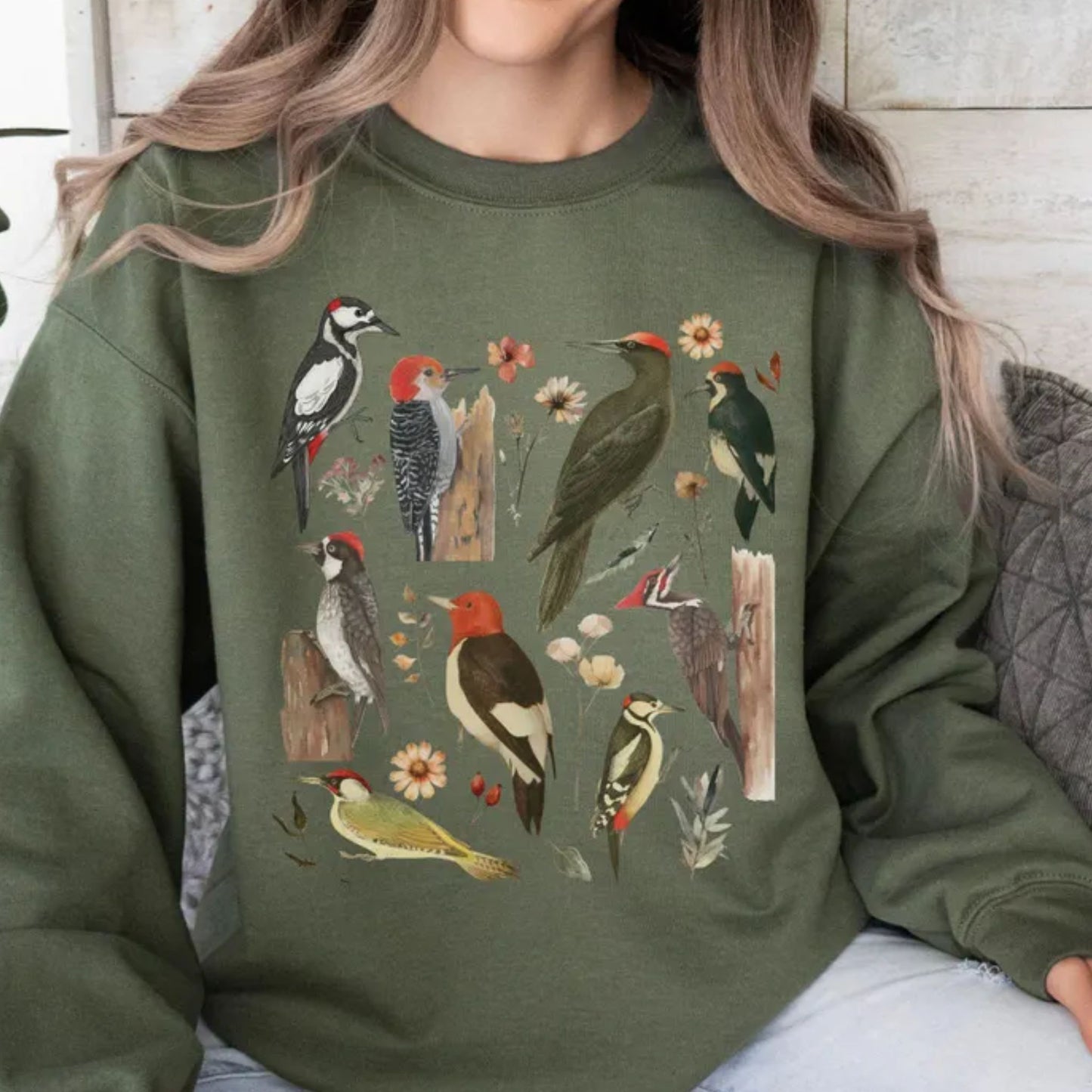 Vintage Woodpecker Sweatshirt