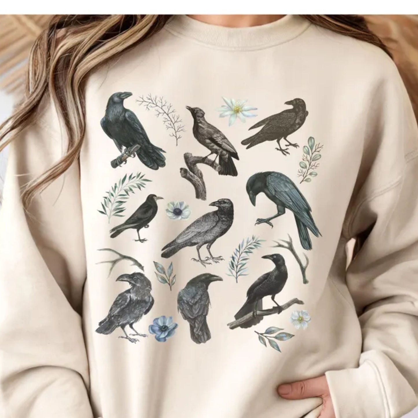 Crows Black Bird Sweatshirt