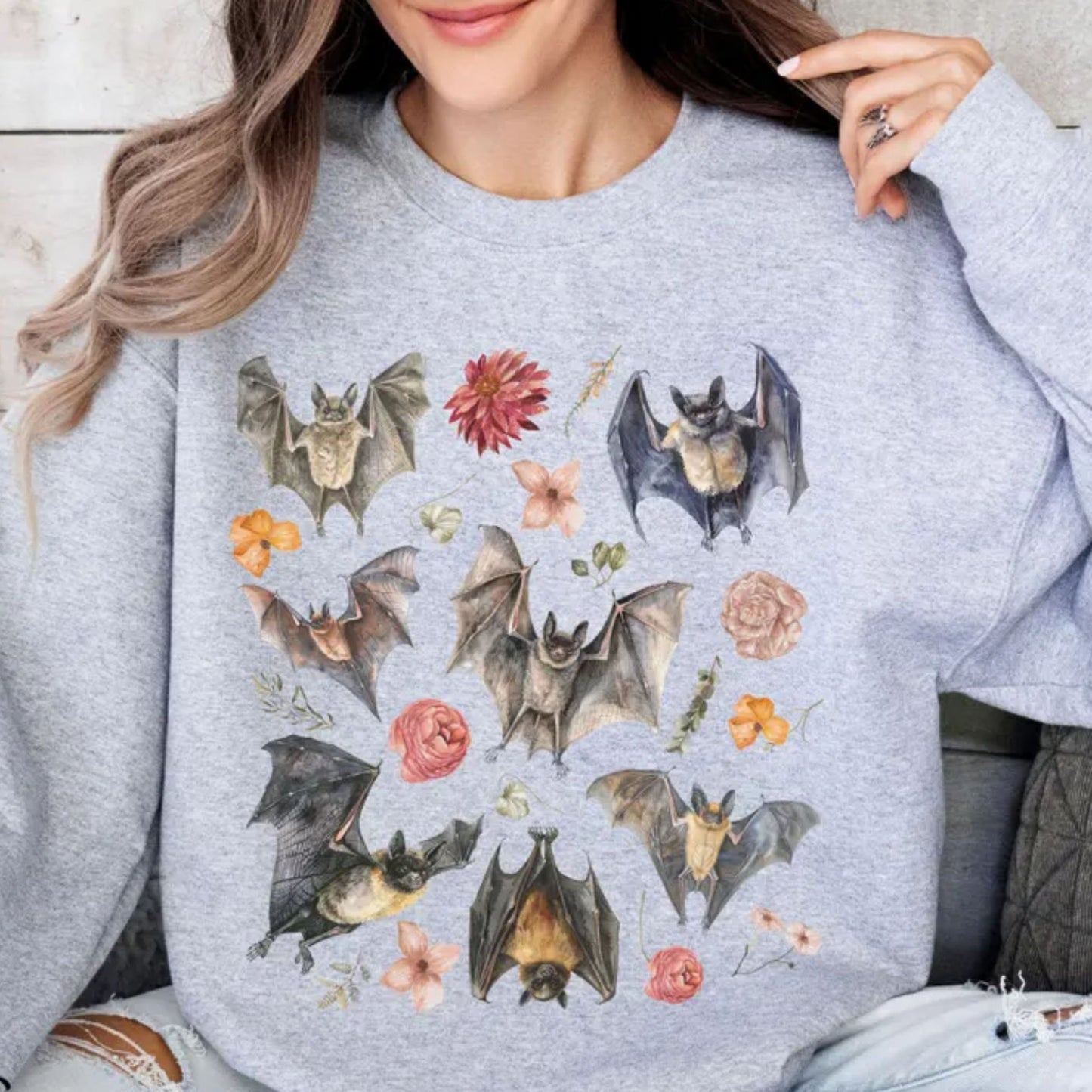 Floral Bats Sweatshirt