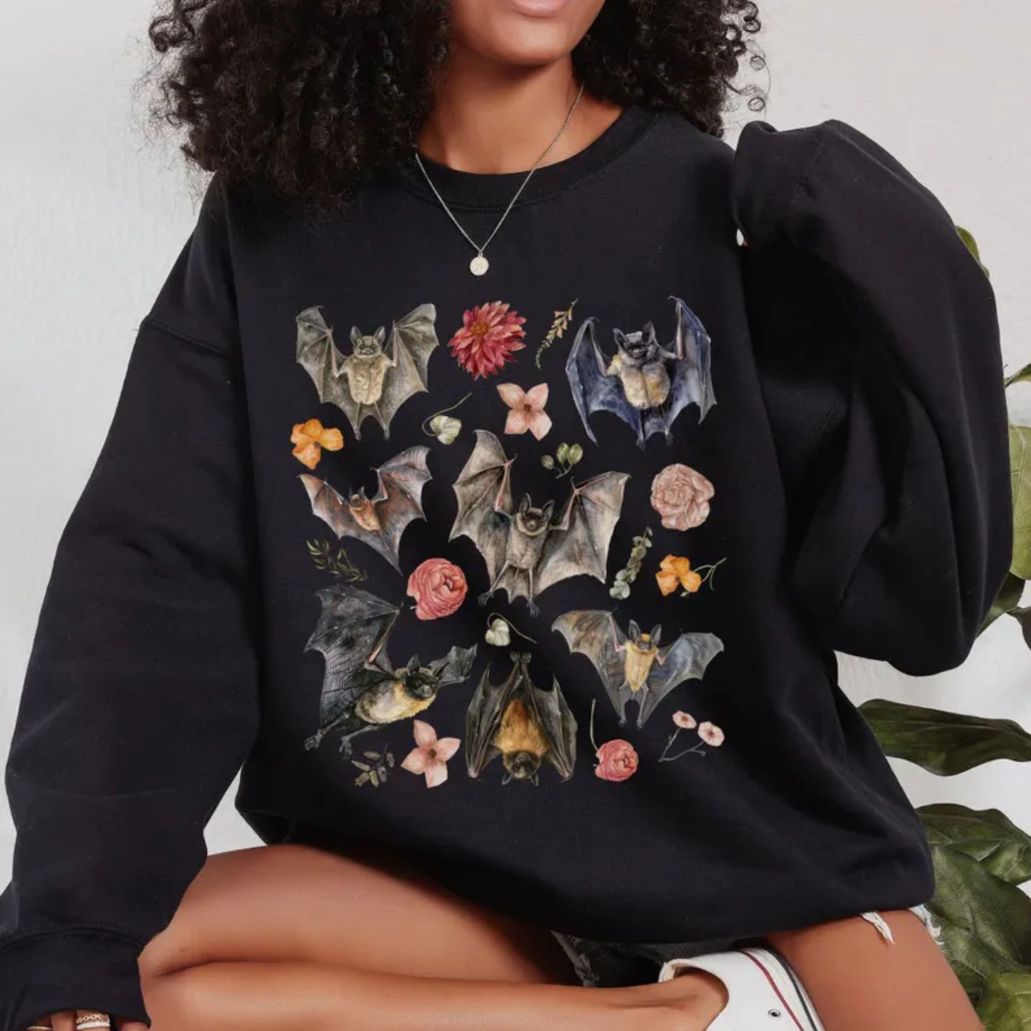 Floral Bats Sweatshirt
