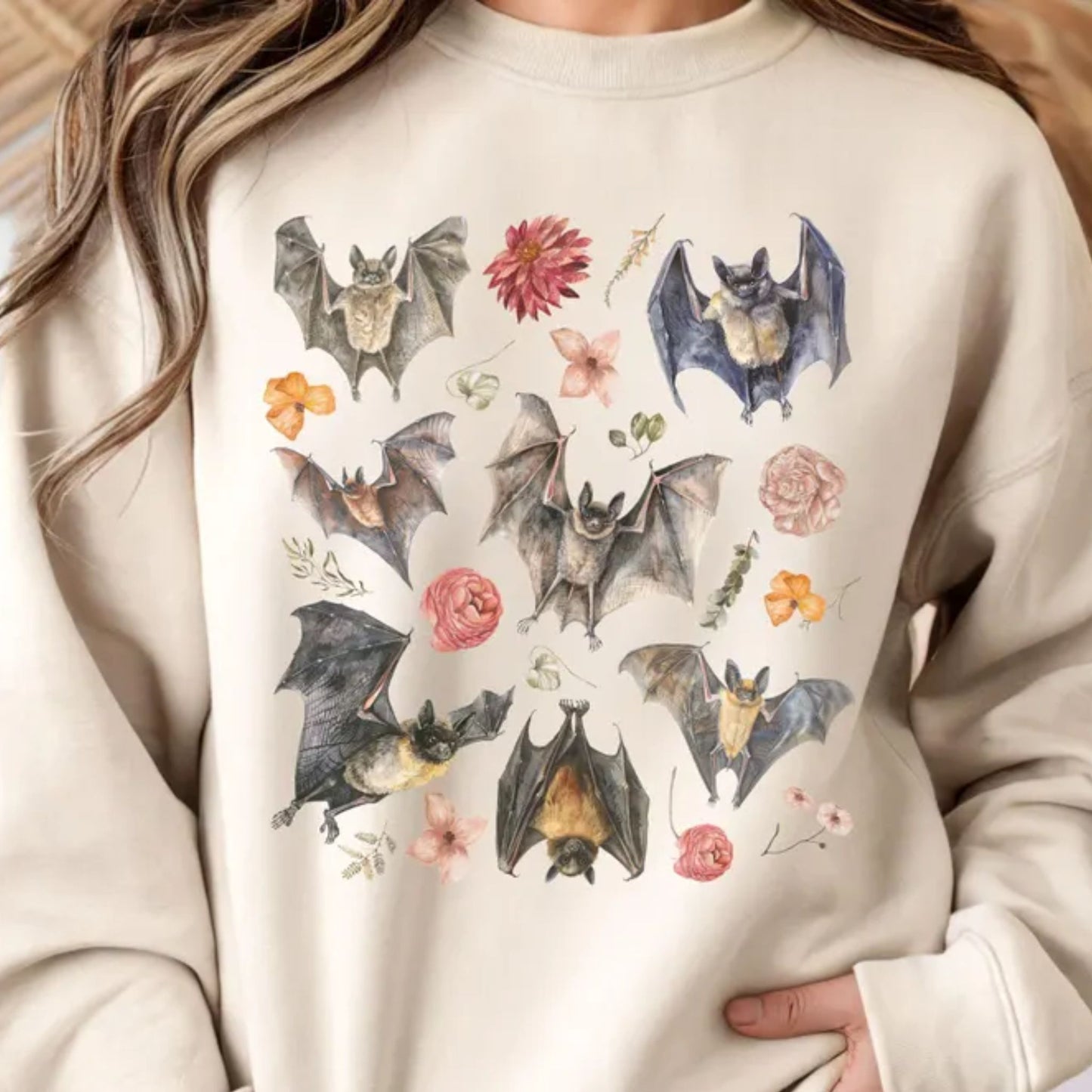 Floral Bats Sweatshirt