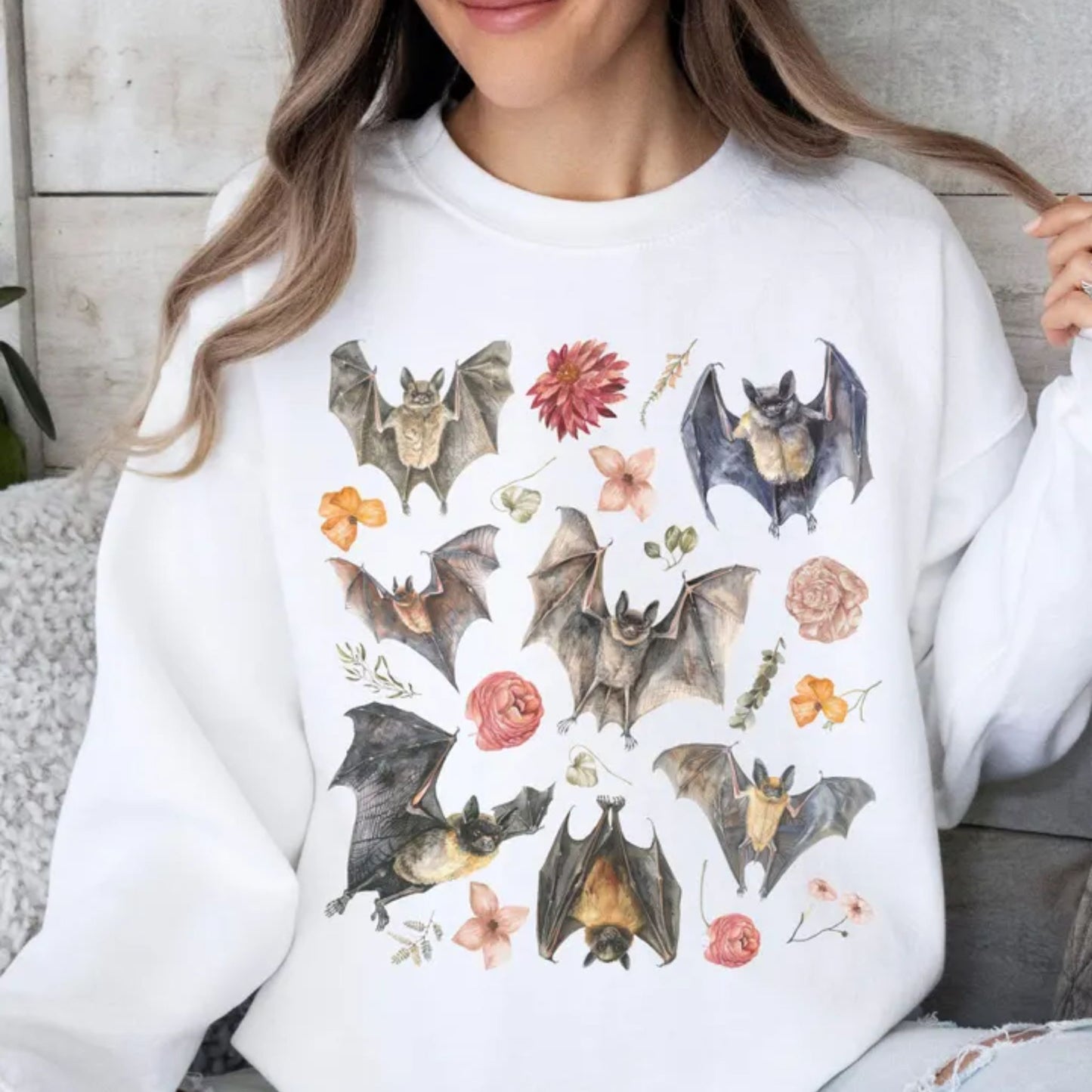 Floral Bats Sweatshirt