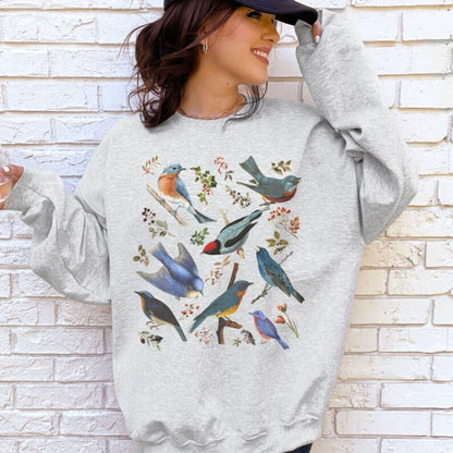 Botanical Bluebirds Sweatshirt