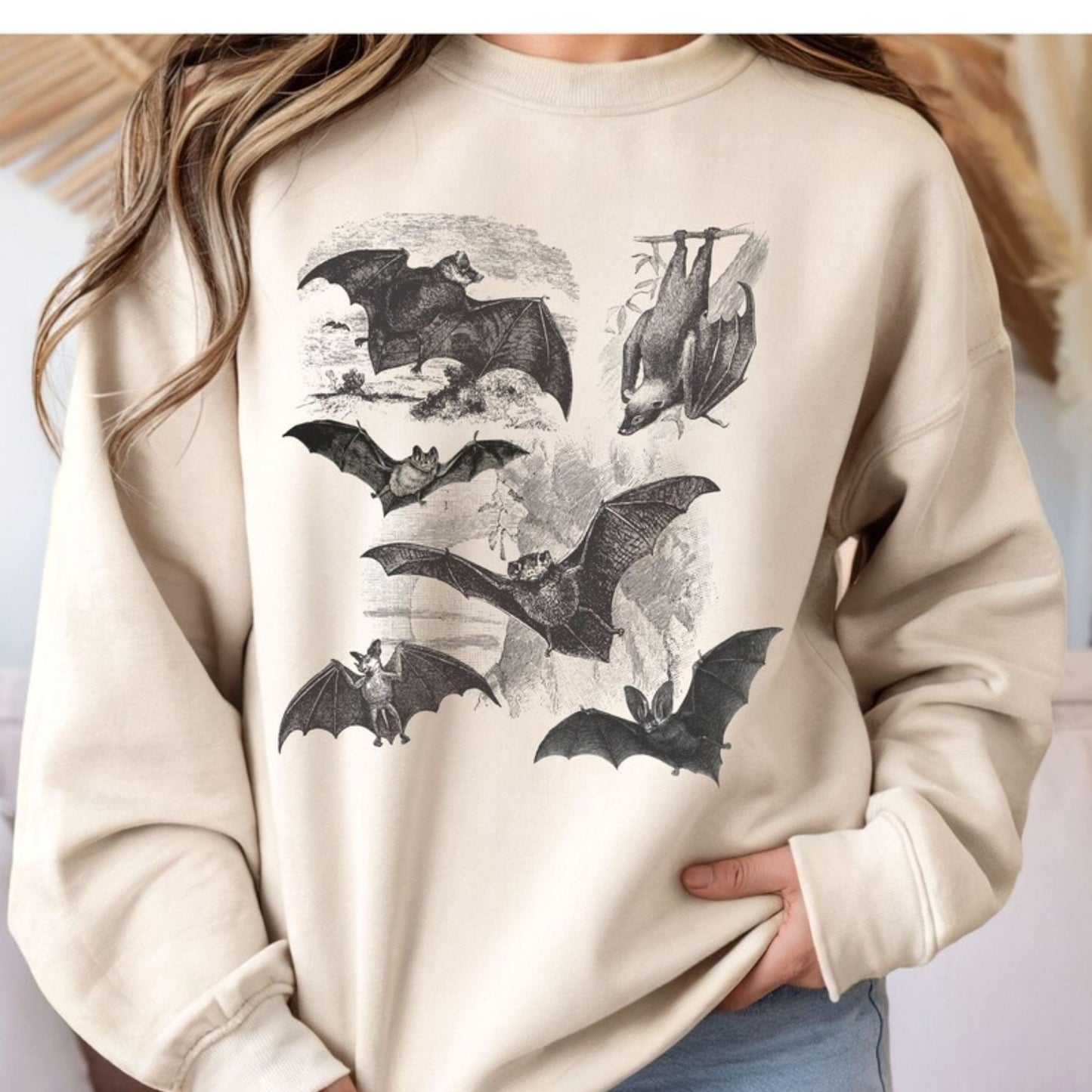 Vintage Gothic Bats Sweatshirt