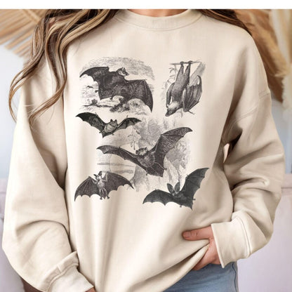 Vintage Gothic Bats Sweatshirt