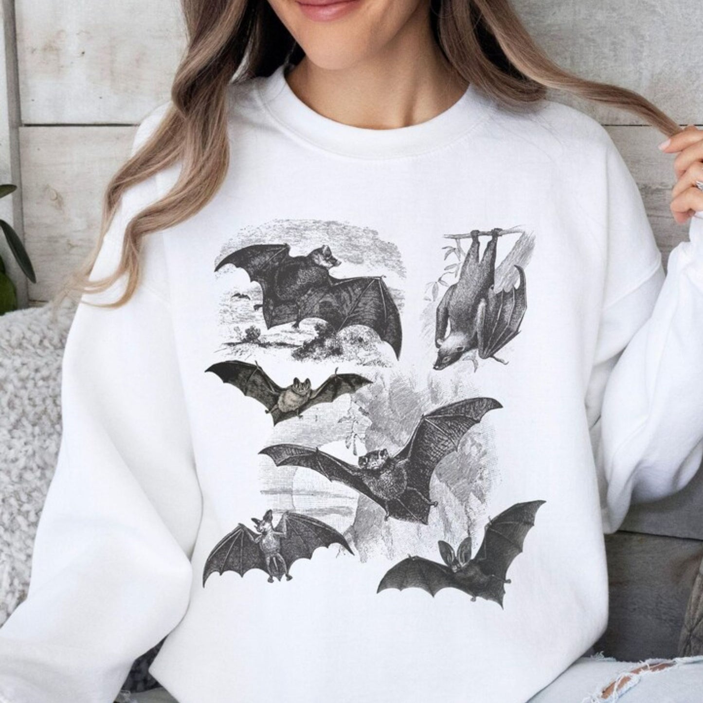 Vintage Gothic Bats Sweatshirt