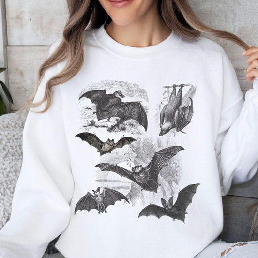 Vintage Gothic Bats Sweatshirt