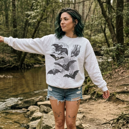 Vintage Gothic Bats Sweatshirt