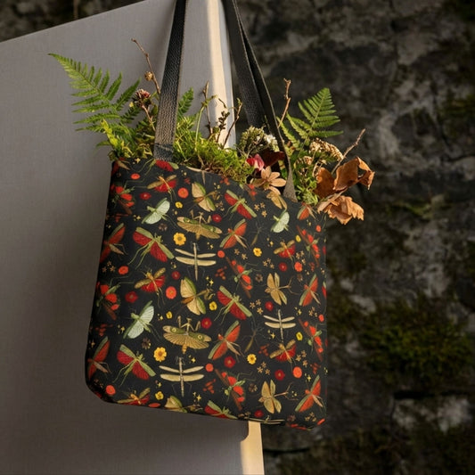 Celestial Praying Mantis Reusable Tote Bag