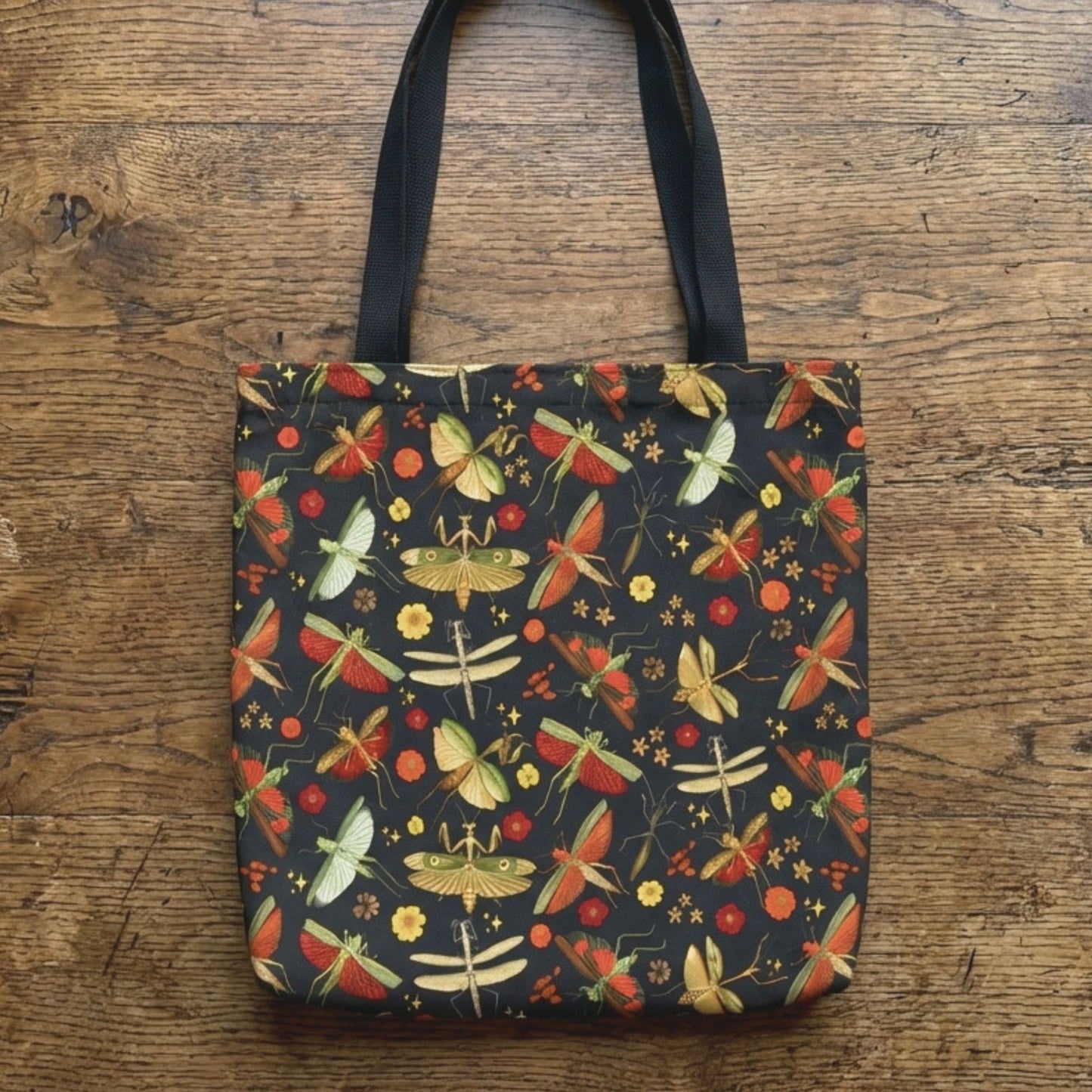 Celestial Praying Mantis Reusable Tote Bag
