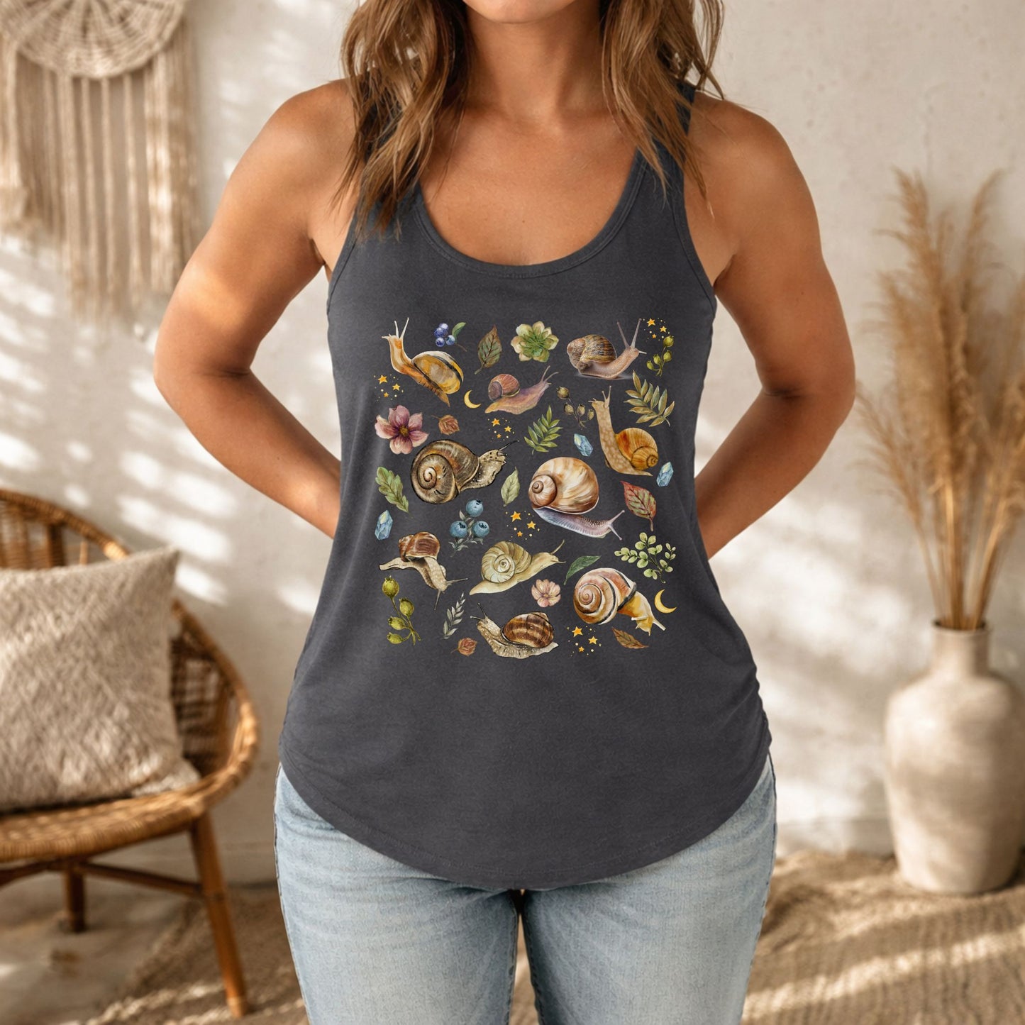 Celestial Snail Racerback Tank Top